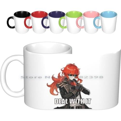 Diluc-Genshin Impact Ceramic Mugs Coffee Cups Milk Tea Mug Genshin Impact Games Diluc Genshin Impact Games Genshin Impact Diluc