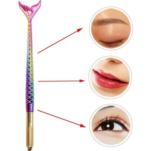 2pcs Microblading Manual Pen for Permanent Makeup Embroidery 3D Eyebrow Lip Eyeliner Tattoo Hand Tools PMU Accessories Supplies