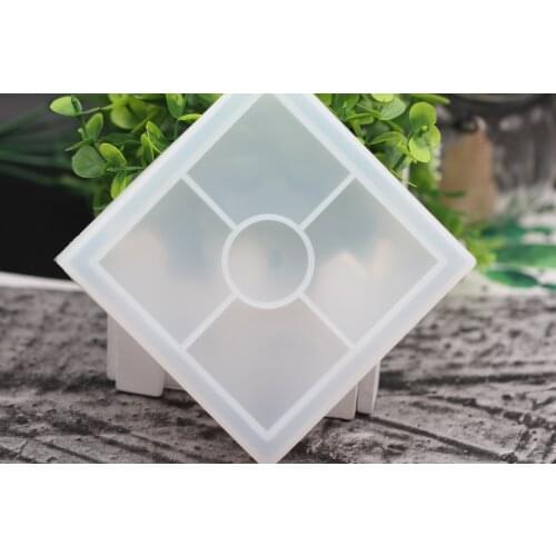 1pcs Square Shape Pot Base Tea Coaster Silicone Mold Equipments For DIY Jewelry Accessories Tools