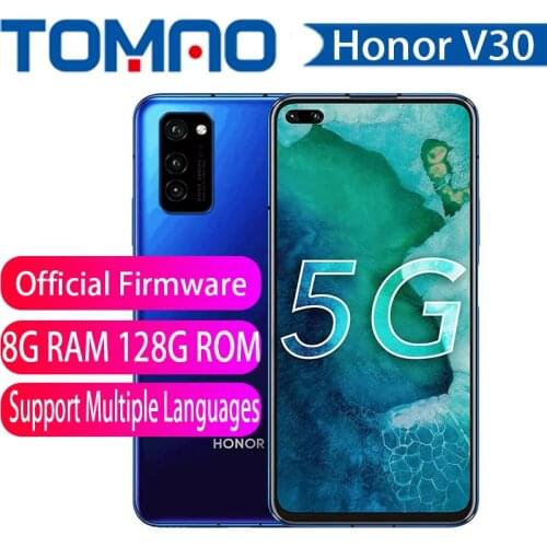 Original Official New HONOR View 30 Honor V30 SmartPhone 5G Version 6.57 inch Kirin 990 Octa Core Android 10 SA/NSA NFC OTA