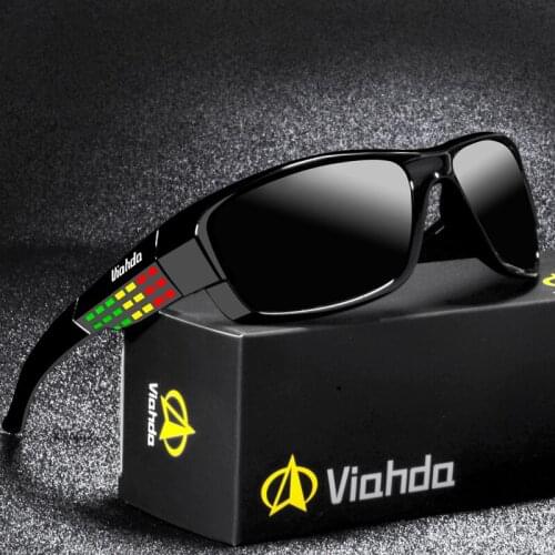 VIADHA Sunglasses Mens Polarized Driving Sport Sun Glasses For Women Color Mirror Luxury Brand Designer