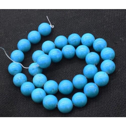 Loose beads green howlite Turquoise round 12mm 15" for DIY jewelry making FPPJ wholesale beads nature gem stone