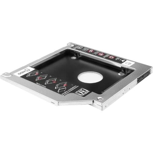 External HDD Caddy 2nd SATA to SATA 2.5" Hard Disk Drive SSD Enclosure For MacBook A1286 A1287 A1297 A1342 CD DVD RW Optical Bay