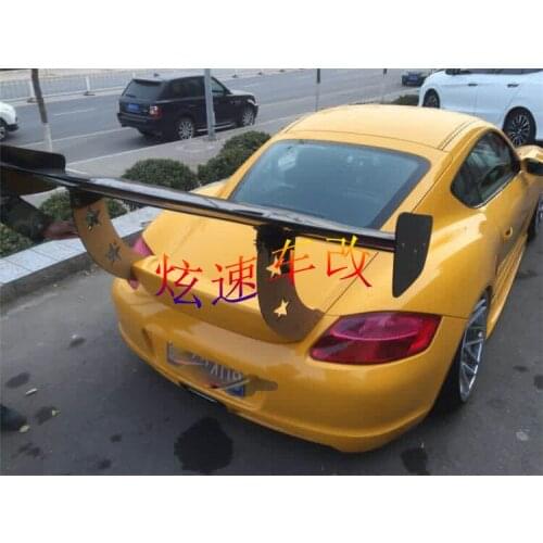 Fit for Porsche Cayman tail wing Kaman general carbon fiber rear spoiler wing