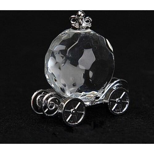 120pcs Wedding Gifts For Guests Crystal Cinderella Pumpkin Coach gift for brithday party Wedding Favors