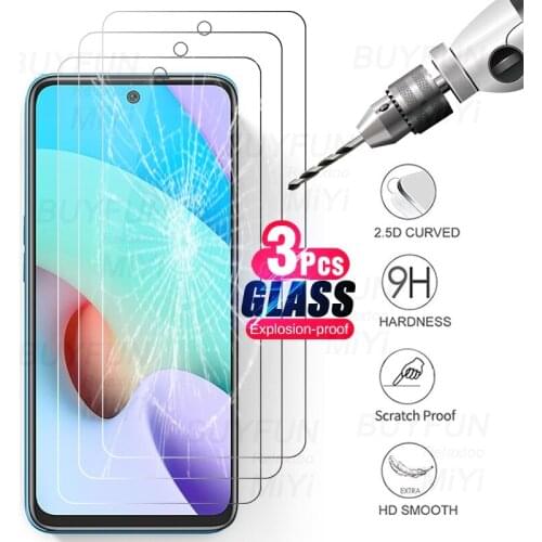 3PCS 100% Original Tempered Glass For Xiaomi Redmi10 Redmi Redmy 10 Prime 10Prime 6.5'' Ultra-Thin Screen Protectors Film Cover