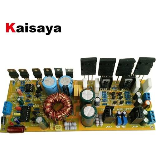 5200 1943 Tube 200W mono channel Audio Amplifier Board With preamp power output Amplificador DC 12V T0025