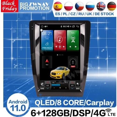 6+128 Tesla Screen Android 11 Multimedia Radio Receiver For Audi A3 2008 2009 2010 2011 2012 Audio Stereo Video Player Head Unit