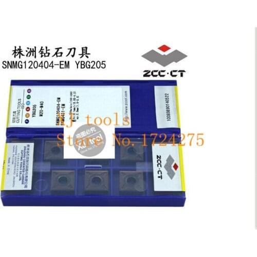 Free Shipping SNMG120404-EM YBG205 (10pcs/lot) Cemented Carbide Cutting tools turning insert SNMG120404