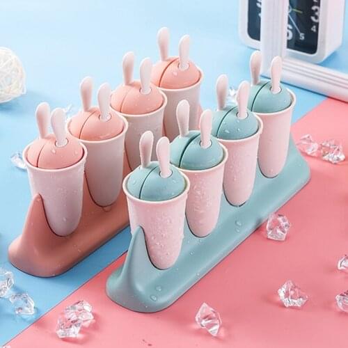 Food Grade Plastic Ice Mould Rabbit Shape Ice Cream Mold Popsicle Mold DIY Homemade Freezer Ice Maker Ice Cube Tray Ice Tools