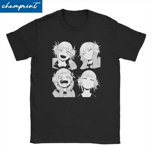 Himiko Toga Face T Shirt Men Women Funny T-Shirts Boku No My Hero Academia Manga Tee Shirt Short Sleeve Clothes Gift Idea