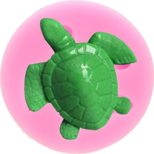 Dining Bar Fondant Kitchen Accessories Sea Turtle Shape Diy Baking Tools Cake Decoration Food Grade Material Silicone Cake Mold