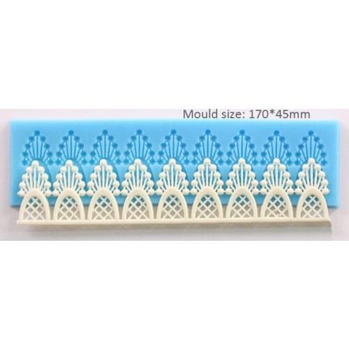 Luyou Luyou 1 PCS DIY Silicone Cake Fondant Mould Flower Lace Mold Sugar Craft Wedding Cake Decorating Tools FM888