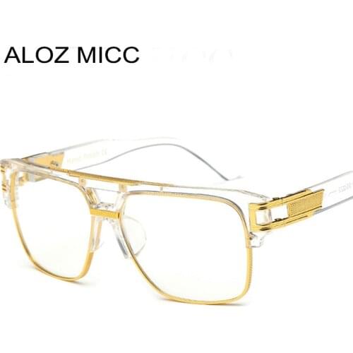 ALOZ MICC Brand Fashion Women Glasses Frame Vintage Men Oversize Clear Lens Glasses Men Eyeglasses Frames Acetate Glasses Q15
