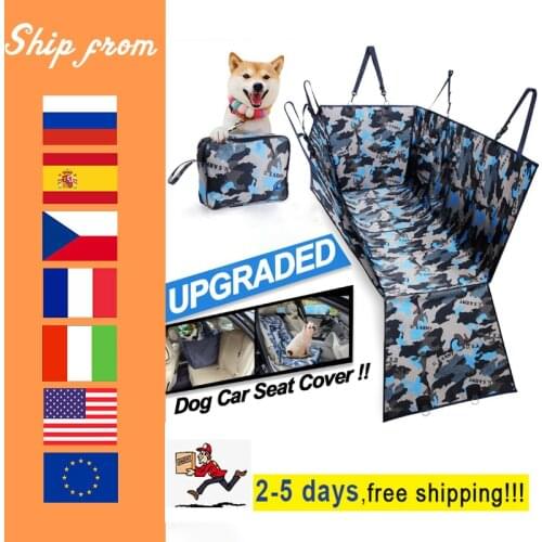 Newest Dog Car Seat Cover Pet Carrier Hammock Safety Protector Car Rear Back Seat Mat Multifunctional Waterproof Pet Travel Mat