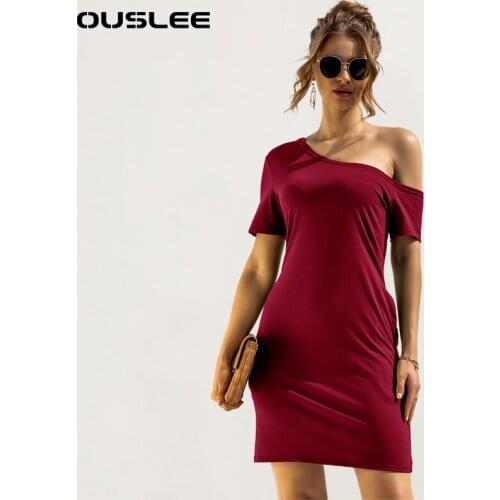 OUSLEE Solid Summer Dresses