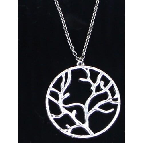 New Fashion Necklace 40mm tree branch Pendants Short Long Women Men Colar Gift Jewelry Choker