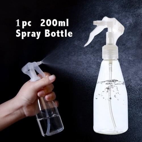 1pc 200ML Plastic Spray Bottle Clear Makeup Moisture Atomizer Pot Garden Water Cans Mist Sprayer Bottles Hair Hairdressing Tools