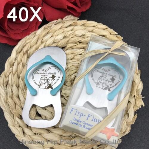 40pcs Personalized engraved Guest gift of wedding favors and gifts Birthday gift JST001