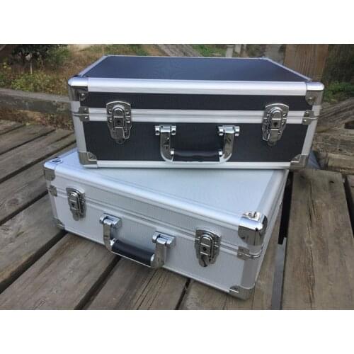 Hand-held Aluminum Alloy Toolbox Household Maintenance Toolbox Certificate Receiving Box Magic Projects Box shipping free