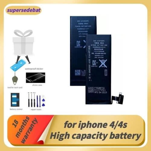 Supersedeba for Iphone 4s Battery Battery Iphone 4 for Apple Iphone 4 4s Bateria Original 0 Cycle Batterie Phone Repair Tools