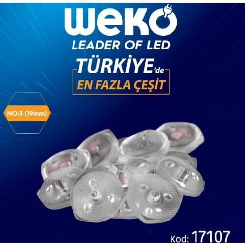 LED TV PANEL LED LENS NO:3 (15 MM)