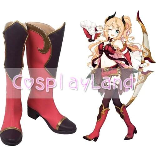 Princess Connect Re:Dive Suzuna Cosplay Boots Shoes Women High Heel Shoes Costume Customized Accessories Halloween Party Shoes