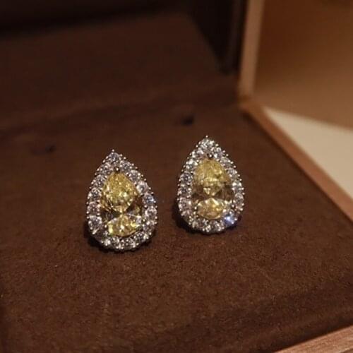 Popular Brands Pure 925 Sterling Silver Womens Jewelry Top Quality Silver Wedding Flower Engagement Luxury ladies Stud Earrings