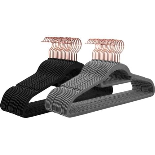 20Pack Velvet Hangers Non-Slip Felt Hangers, Space Saving Clothes Hangers Flocked Hangers for Coats