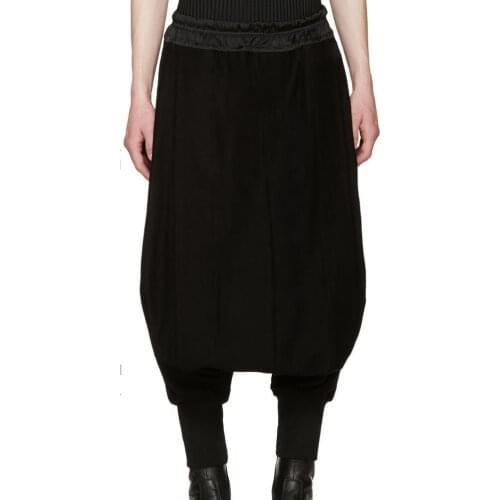 27-44 ! 2016 New Mens clothing fashion plus size Male harem pants casual culottes wide leg pants stage singer costumes