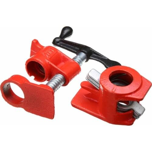 3/4 1/2 Inch Wood Gluing Pipe Clamp Set Heavy Duty Pipe Clamp Woodworking Cast Fixture Carpenter Tools High Quality