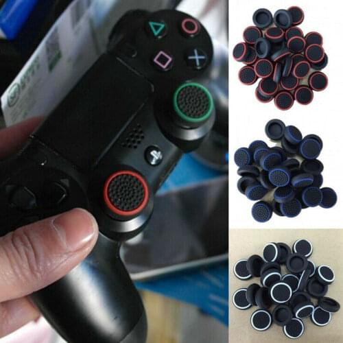 4Pcs Silicone Analog 360 Controller Thumb Stick Grip Joystick Cap Button Cover for Sony PlayStation 4/PS4/PS3/PS2/XBOX