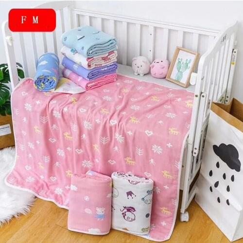 Toddler Baby Towels Newborn Kids Bathrobe Super Soft Bath Towel Wrap for Infant Care Supplies Cotton Six Layer Gauze Towel