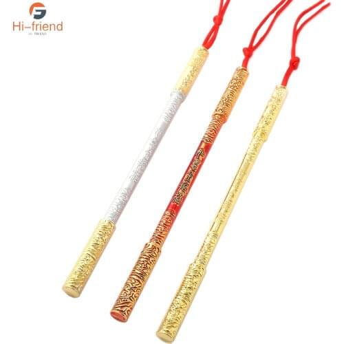 The Journey to the West Monkey King Bar Keychain The Monkey King Weapon Stick Keychain for Cosplay Prop Favorites Jewelry
