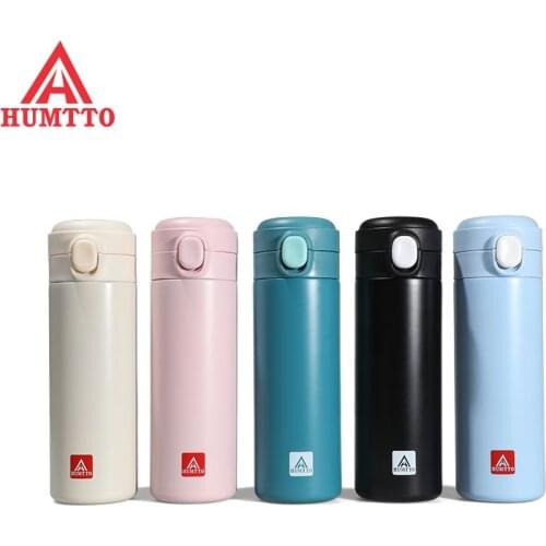 HUMMTO Brand Hiking Camping Sport Water Bottle 420ML Keep Warm 304 Stainless Steel Waterbottle Outdoor Fishing Bottles for Water