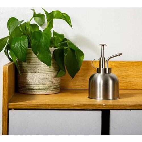 Watering Bottle Nordic English-Style Vintage Succulent Plants Small Silver Gardening Spray Can Water Pot Garden Supplies