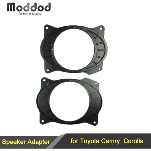 For Toyota Camry Corolla Auto Rear Door Speaker Aftermarket Mounting Adapter Plate Stand Rings Refit From 6"x9" to 6.5"