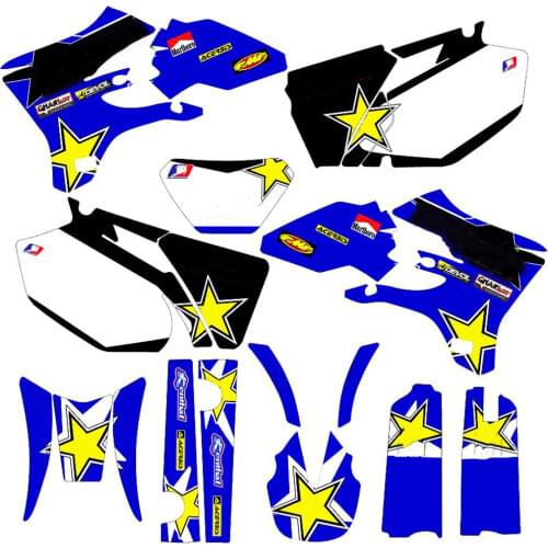 For Yamaha WR450F WR250F 2005 2006 WRF 250 WRF 450 Free Customized Motorcycle full set of 3M graphics stickers decals kits