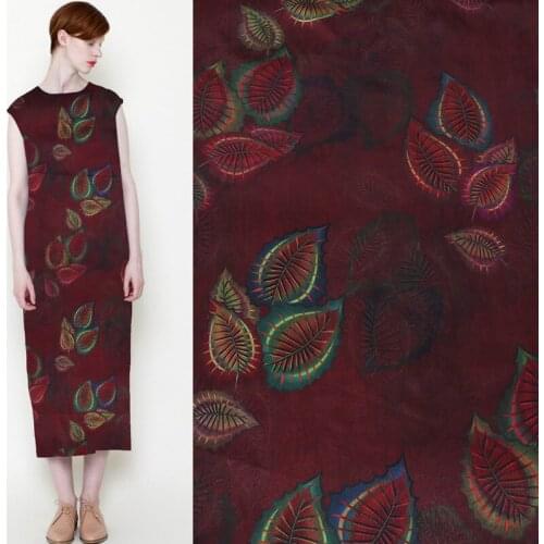 Drape stretch silk satin fabric digital printing dress pajamas fabric meter soft chinese silk fabric wholesale silk cloth