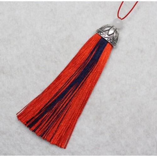 New arrival Cotton tassels Tasbih 7 Colors Bead tassel Two-color matching Metal and cotton Misbaha fringe
