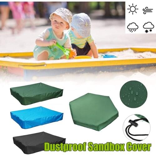 Square Hexagon Oxford Cloth Cover Sandbox Cover Drawstring Sandbox Sandpit Dustproof Cover Canopy Waterproof Shelter Garden Farm