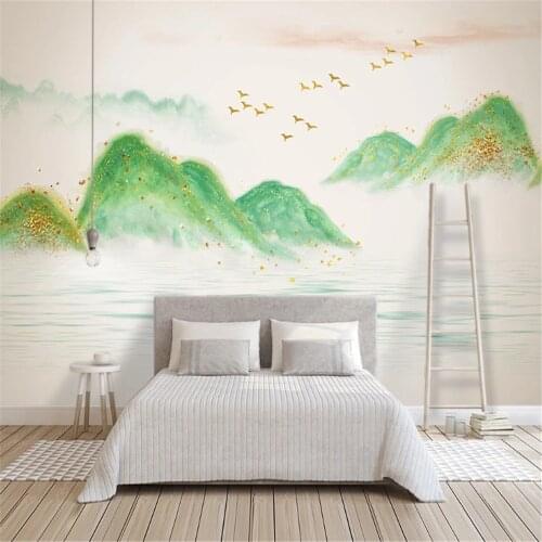 Milofi custom photo 3D wall covering mural wallpaper new Chinese artistic conception landscape background wall decoration painti