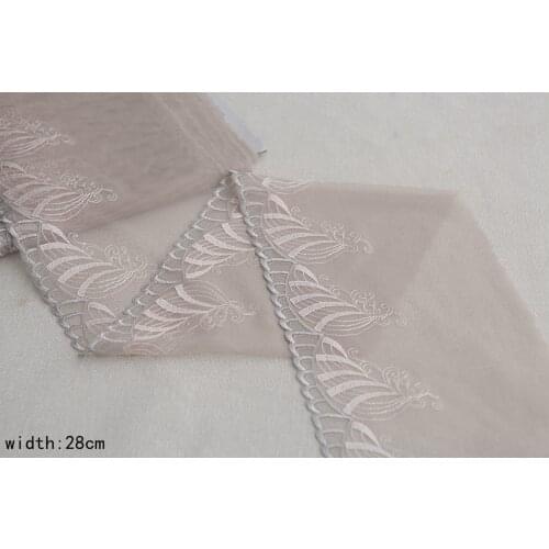 MLAEY 1Yard Exquisite Embroidered Flower Lace Trim High Quality Lace Fabric DIY Craft&Sewing Dress Clothing Accessories T2