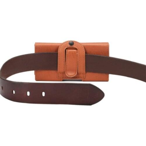 Newest Waist Case Holster PU Leather Black Brown Pouch Cover Case For Sony Xperia E4g Mobile Phone Bag