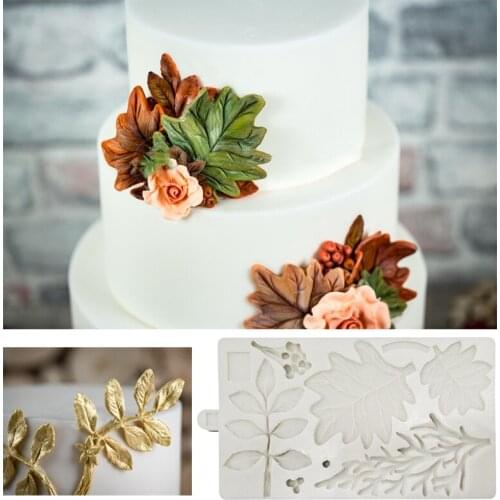 2020 New 3D Silicone Baking Mold DIY Butterfly Maple Leaf Mould Chocolate Fondant Cake Decorating Tool Temperature Resistance