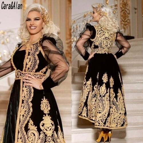 Handmade Embroidery Albanian Caftan Pants Evening Dresses for Women Party Long Sleeves 2021 Traditional Kosovo Prom Dress