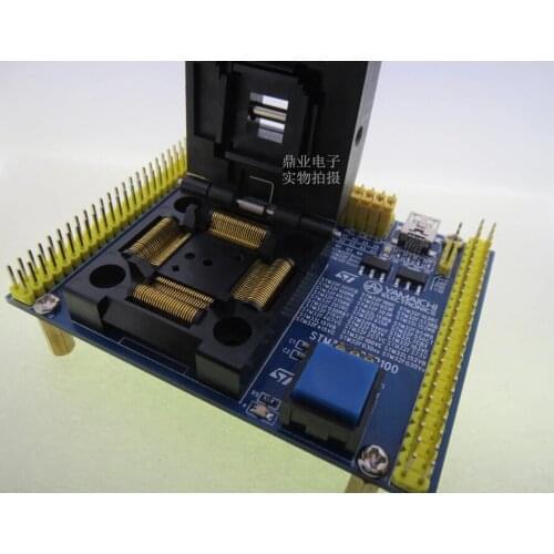 Original YAMAICHI IC Test Seat STM32 STM32F STM32LQFP100 Burning Programme JTAG SWD Socket Adapter
