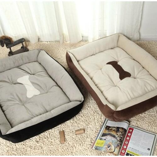 Plus Size Large Dog Bed Mat Kennel Soft Pet Dog Puppy Warm Bed House Plush Cozy Nest Dog House Pad Warm Pet House