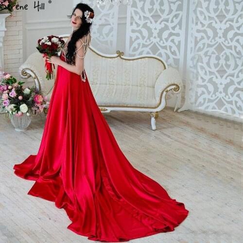 Sexy Backless Pearls Pregnancy Photography Evening Dress 2020 New Plus Size Coral Long Prom Dress Party Dubai BHA2099