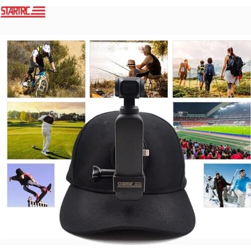 STARTRC OSMO Pocket / ACTION / insta360 Accessories Holder Hat For DJI OSMO Pocket / Action For Insta360 For Gopro 5/6/7/8 black